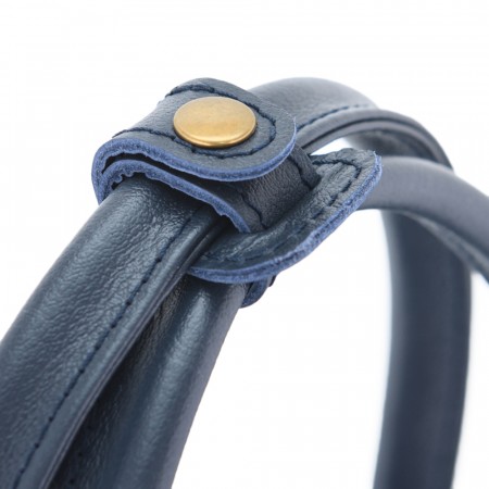 Кожаная женская сумка "Калипсо" (синяя)