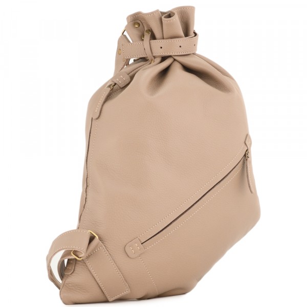 Кожаный рюкзак "Селена" (капучино). фото 1