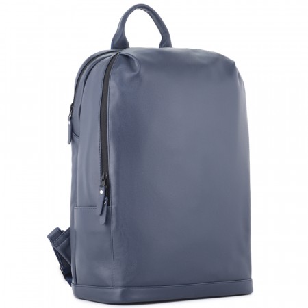 Кожаный рюкзак "Молибден" (синий)