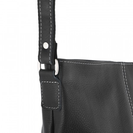 Женская кожаная сумка "Долорес" (черный)