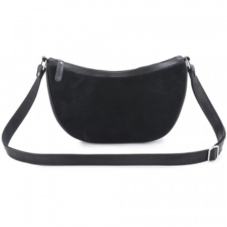 Женская кожаная сумка "Ладога" (черная)