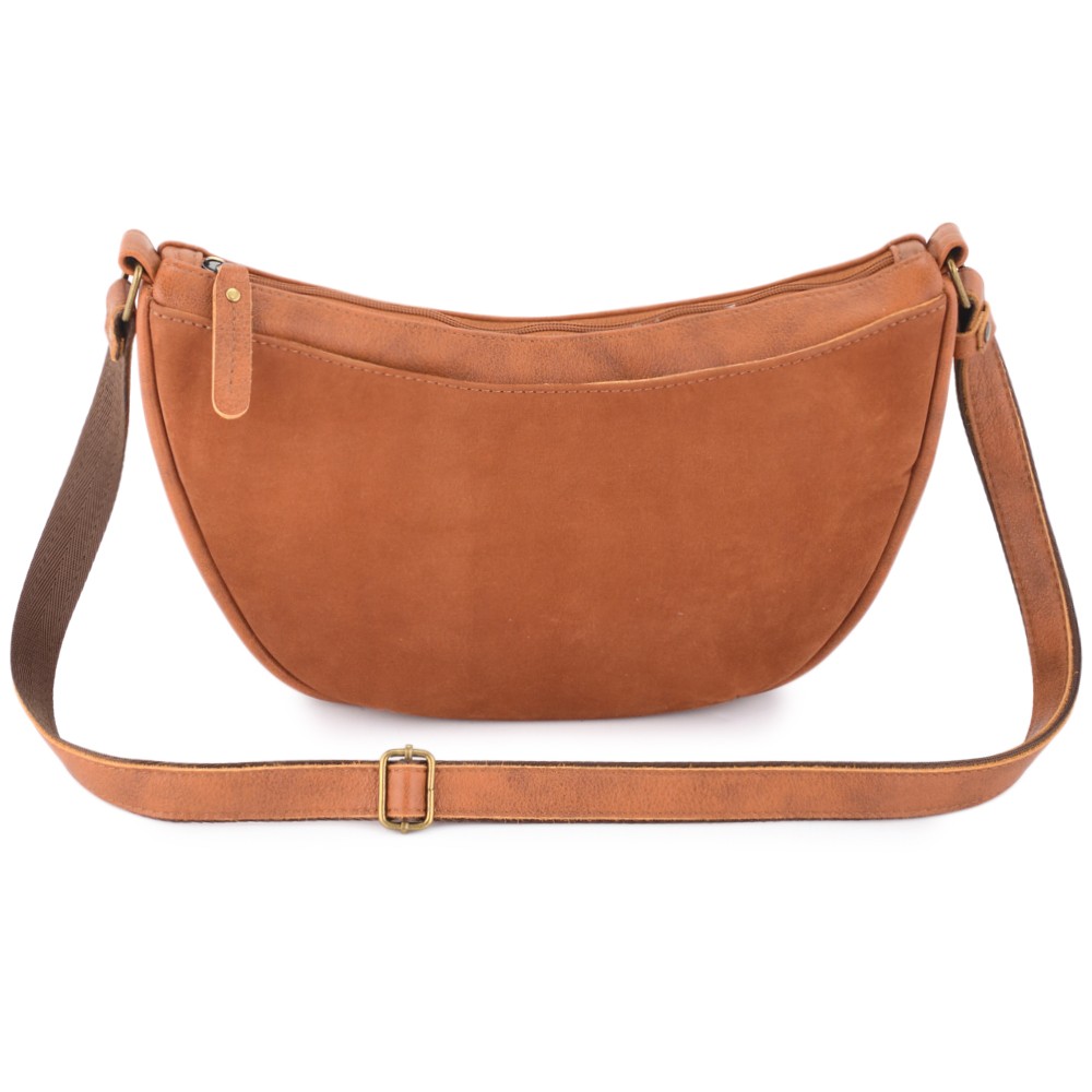 Женская кожаная сумка "Ладога" (рыжая)