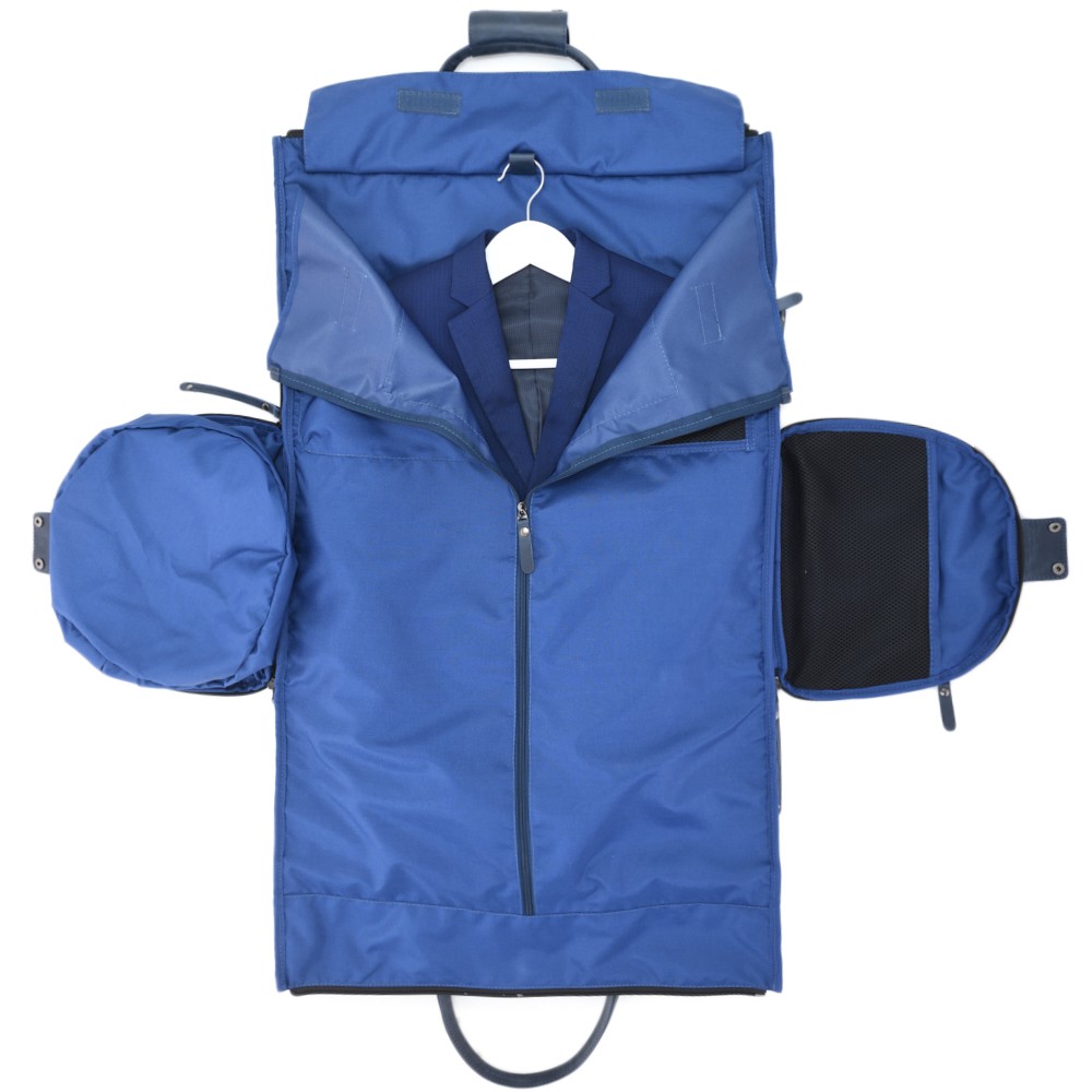 Кожаная сумка-портплед "Титан" (синий)