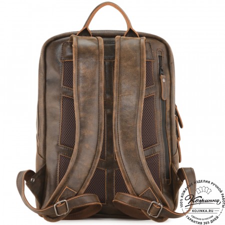 Мужской кожаный рюкзак "Джарвис" (коричневая наппа)