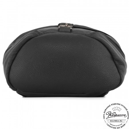 Женский кожаный рюкзак "Афродита" (фактура черный)