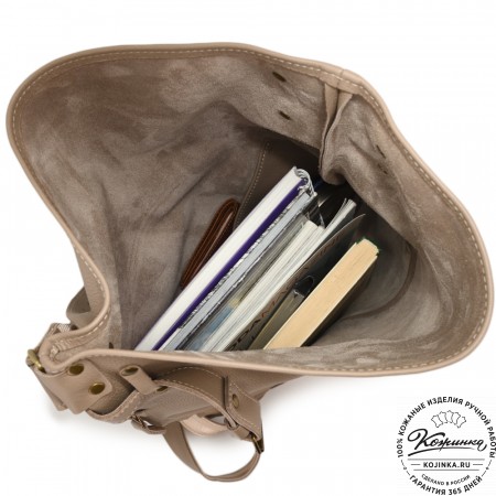 Кожаный рюкзак "Селена" (капучино)