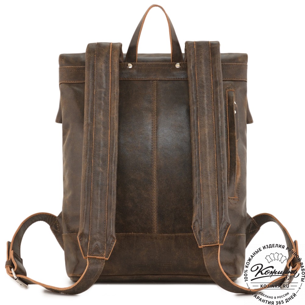 Кожаный рюкзак "Бэнжамин" (коричневая наппа)