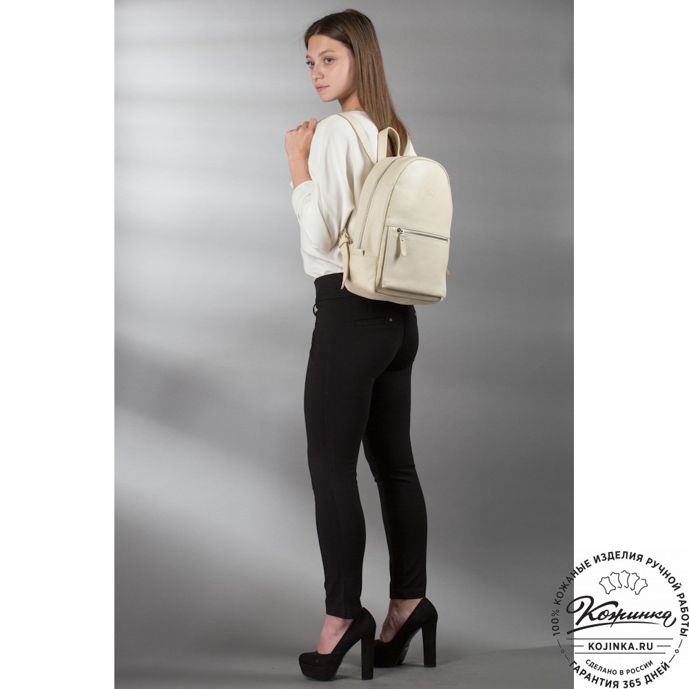 Кожаный рюкзак "Джессика" (рыжий антик)