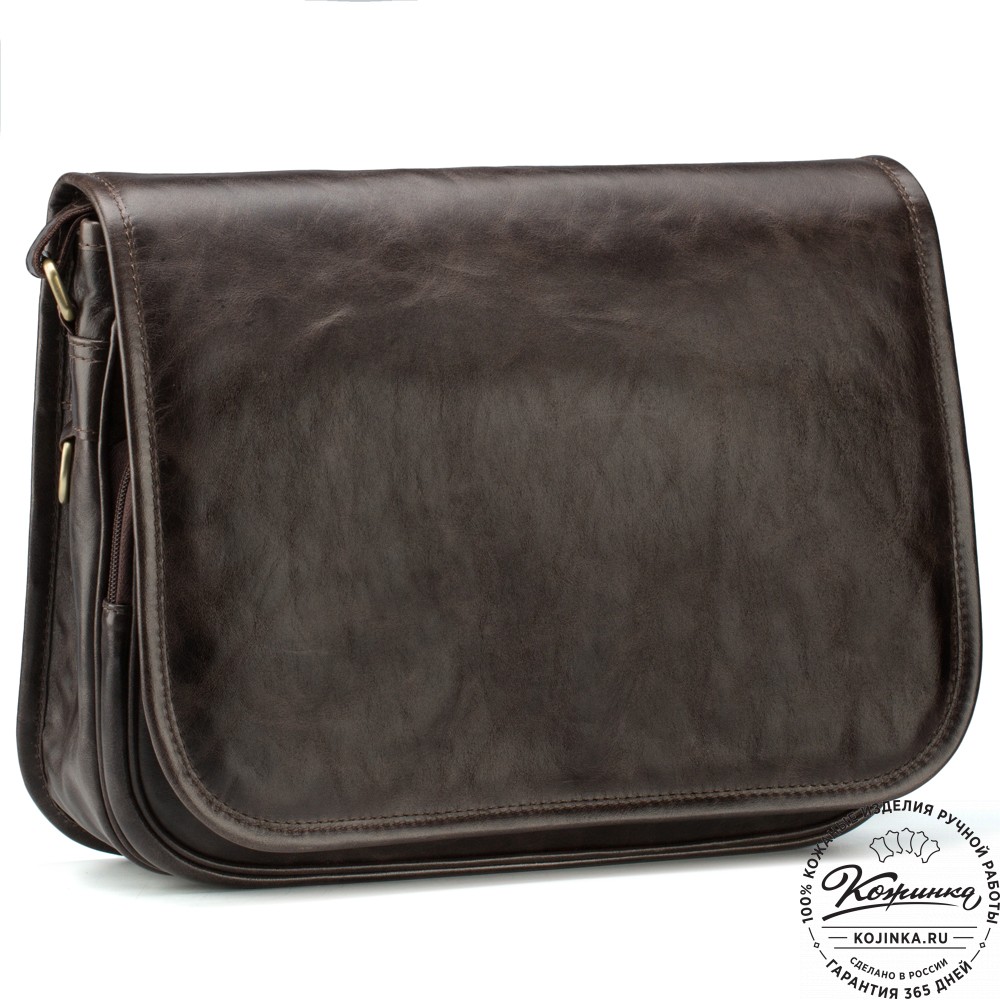 Кожаная сумка "Риана" (тёмно-коричневый антик)
