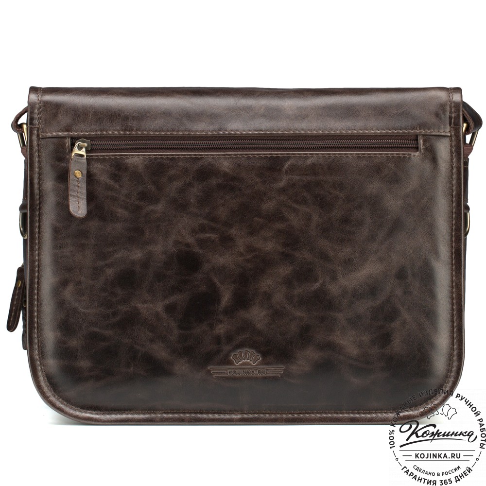 Кожаная сумка "Риана" (тёмно-коричневый антик)