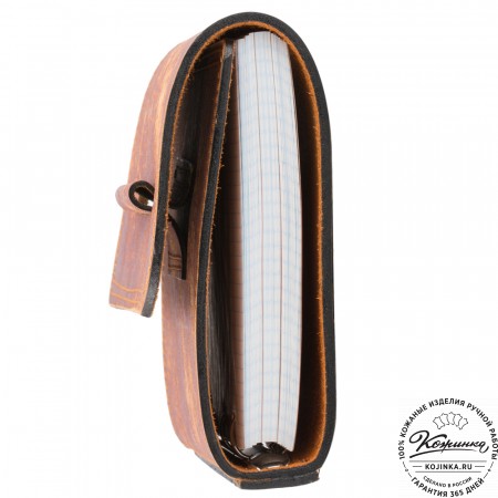 Кожаный ежедневник на кольцах "Самуэль" (старение)