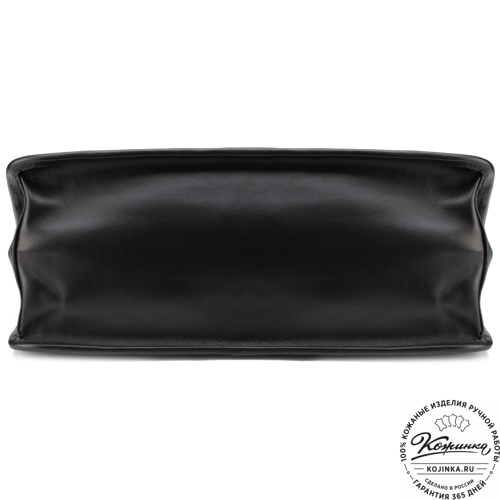 Кожаный портфель "Вильгельм" (чёрный)