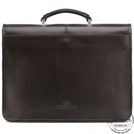 Кожаный портфель "Вильгельм" (тёмно-коричневый)