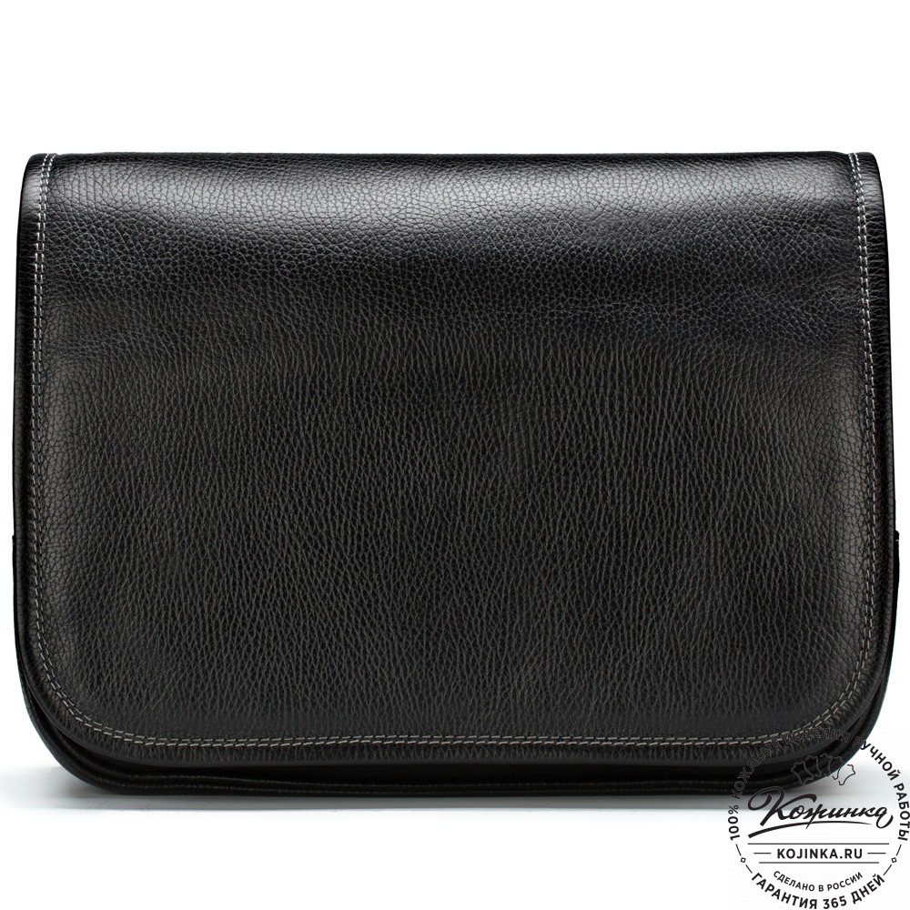 Кожаная сумка "Риана" (чёрная)