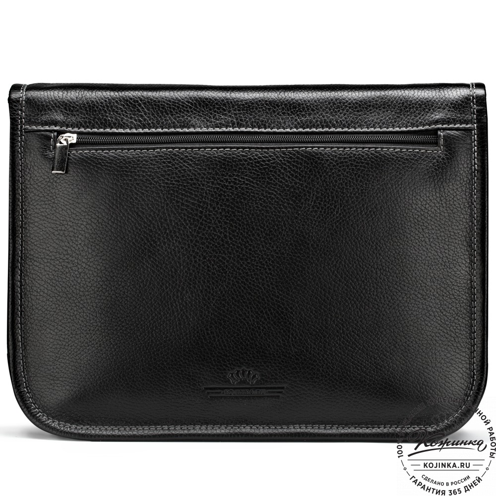 Кожаная сумка "Риана" (чёрная)