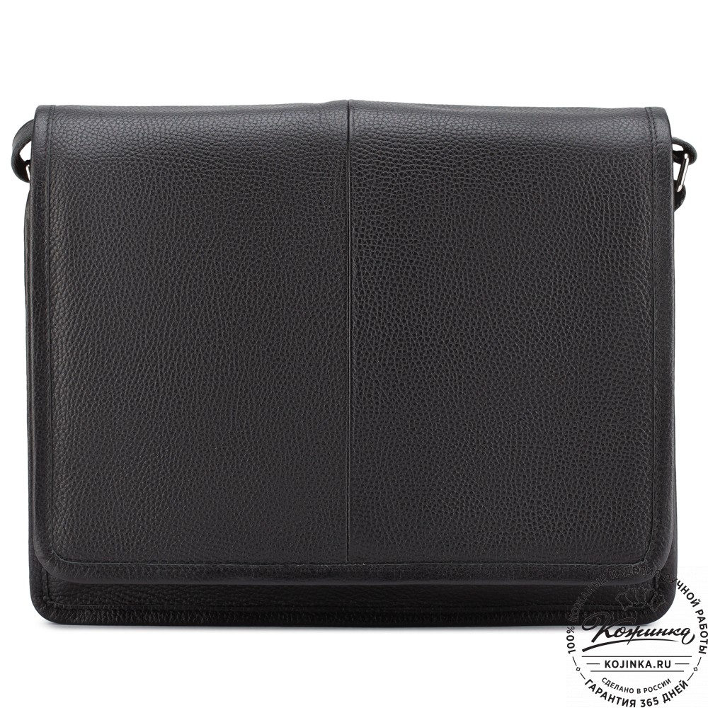 Кожаная сумка "Винсент" (чёрная)