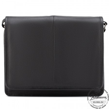 Кожаная сумка "Винсент" (чёрная)