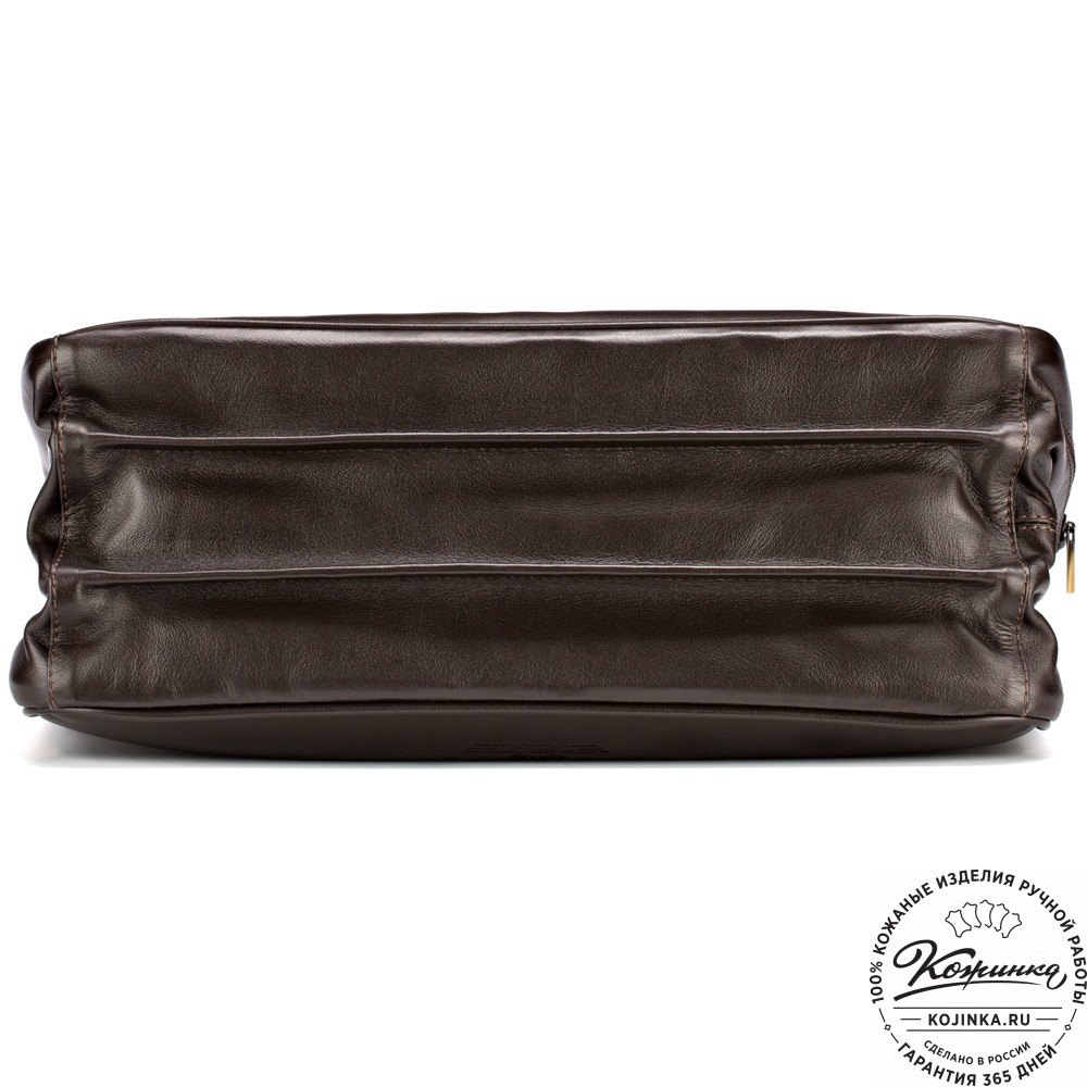 Кожаный портфель "Саймон" (тёмно-коричневый)