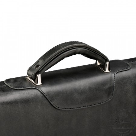 Кожаный портфель "Арамис" (черный антик)