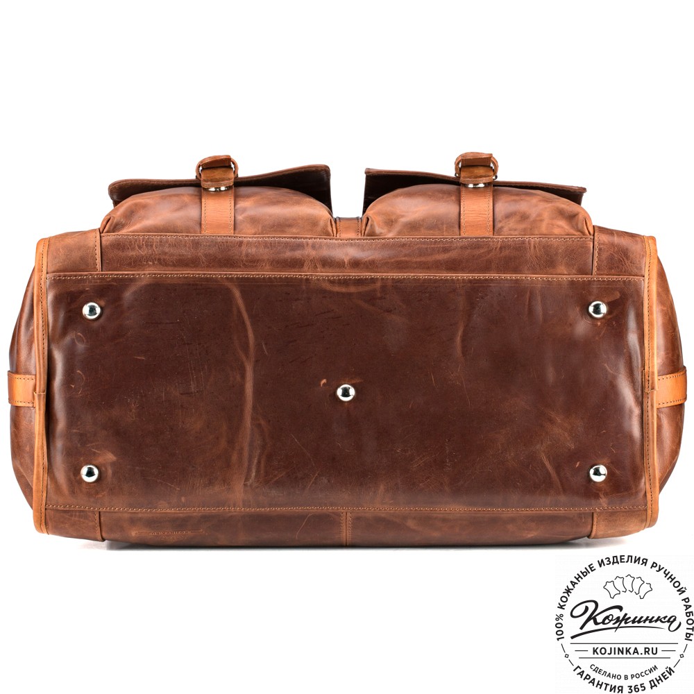 Кожаная дорожная сумка "Балтимор" (коричневый  воск)