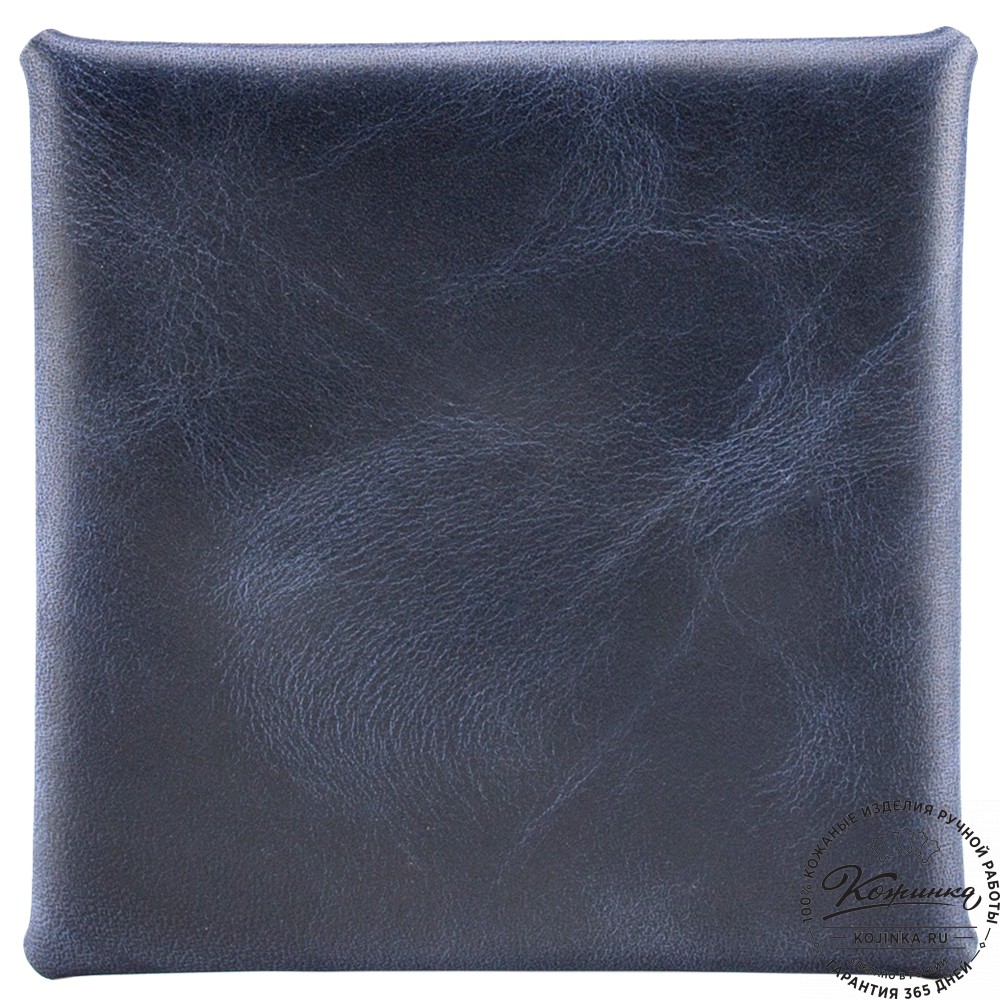 Кожаная монетница "Тоскана" (синий)
