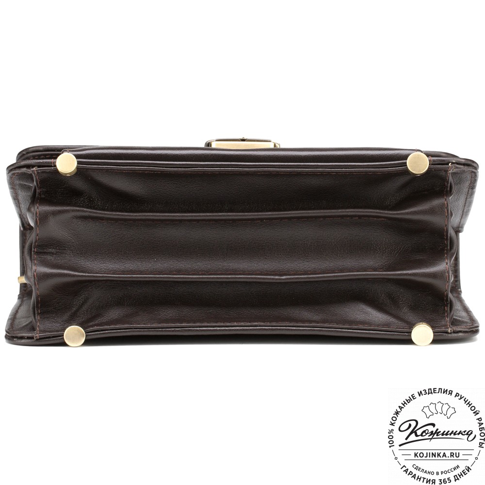 Кожаная барсетка "Колумбия" (коричневая)