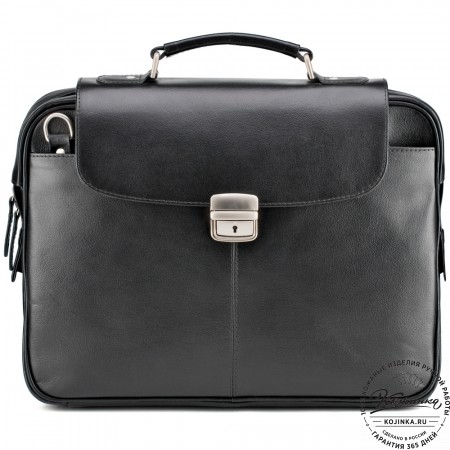 Кожаный портфель "Эдгар" (черный)