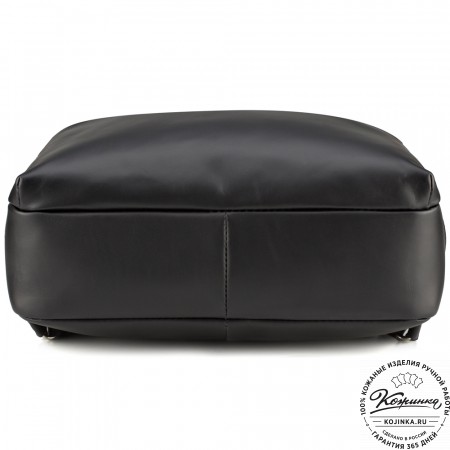 Кожаный рюкзак "Артур" (чёрный)
