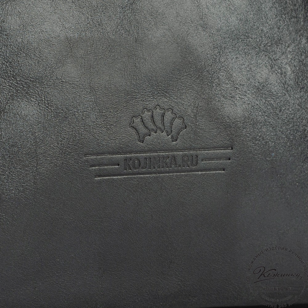 Кожаный рюкзак "Артемида" (чёрный)