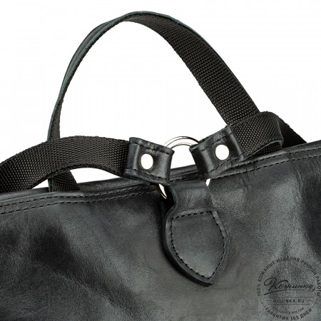 Кожаный рюкзак "Артемида" (чёрный)