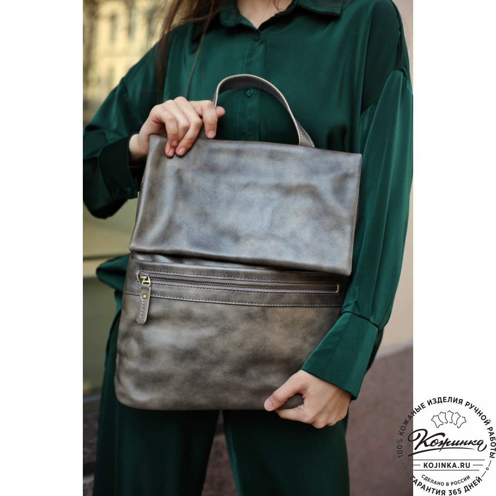 Кожаный рюкзак "Артемида" (коричневый)