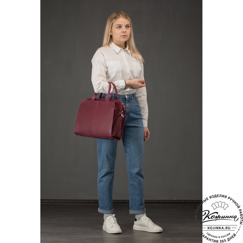 Женская кожаная сумка "Батерфляй" (чёрная)