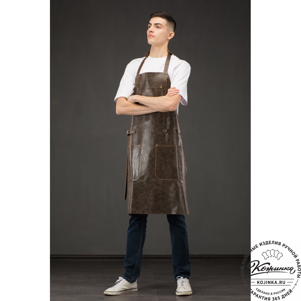 Кожаный фартук (чёрный)