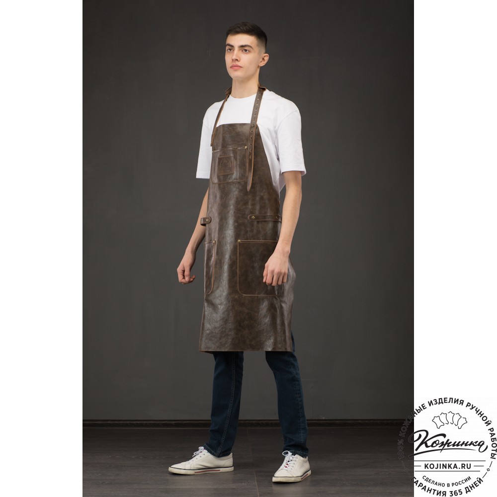 Кожаный фартук (чёрный)