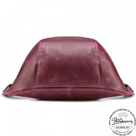 Кожаный рюкзак "Ургант" (бордо)