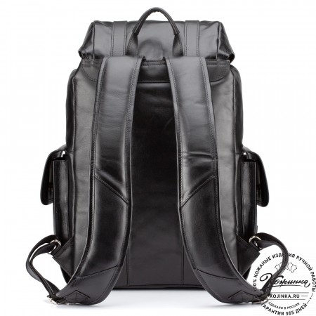 Кожаный рюкзак "Ганнибал" (чёрный)