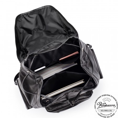 Кожаный рюкзак "Ганнибал" (чёрный)