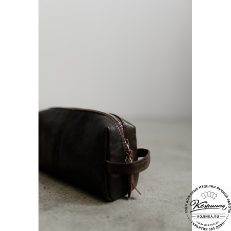 Кожаный несессер "Гремлин" (коричневая наппа)