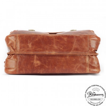 Кожаный портфель "Джозеф" (рыжий антик)