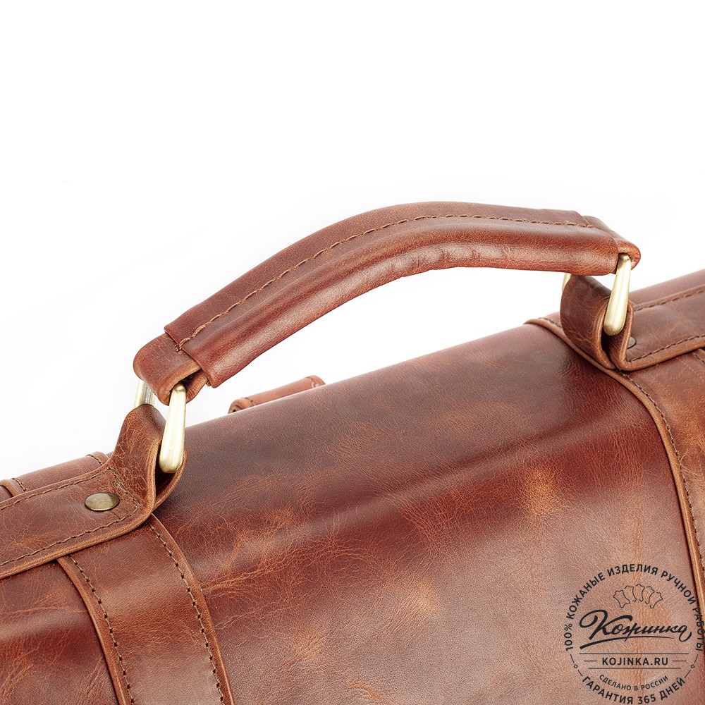 Кожаный портфель "Джозеф" (рыжий антик)