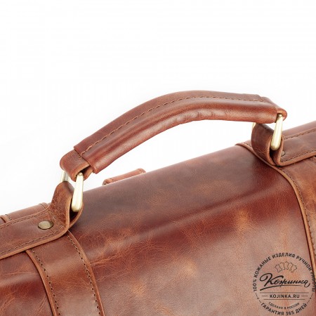Кожаный портфель "Джозеф" (рыжий антик)