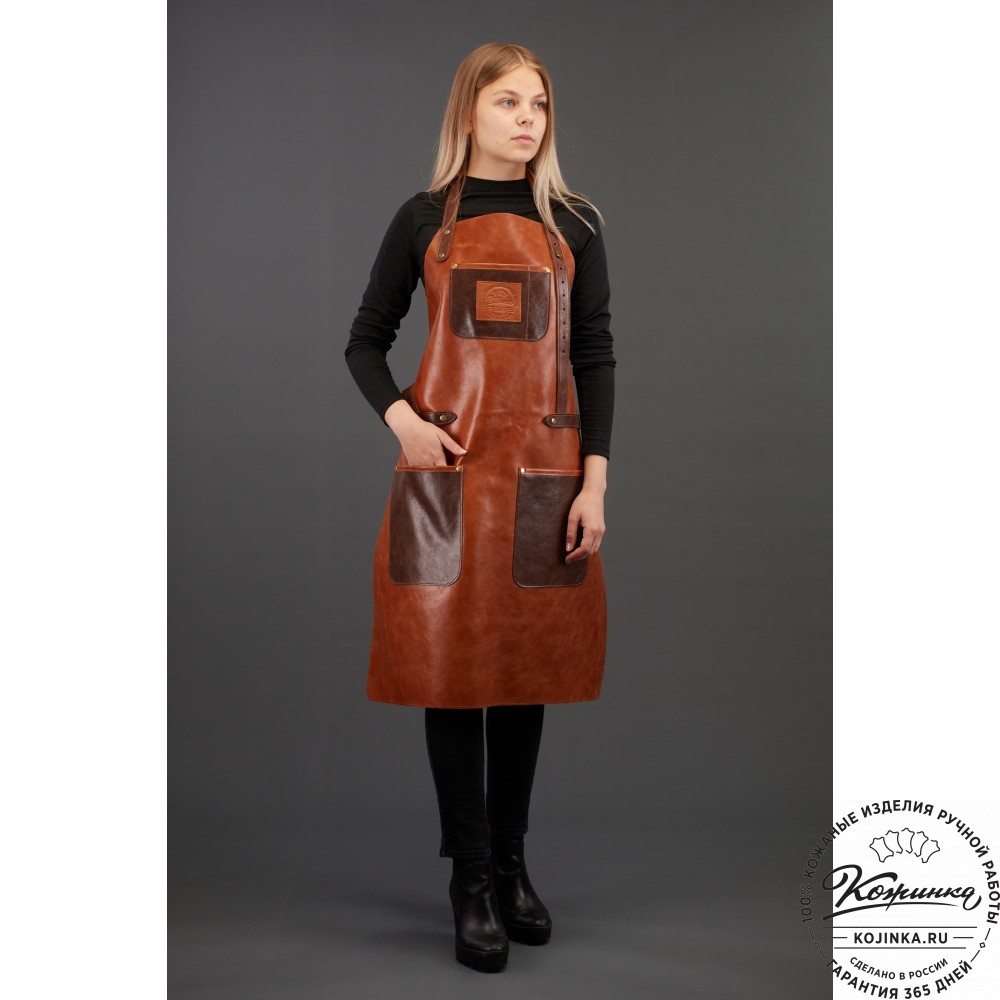 Кожаный фартук (чёрный)