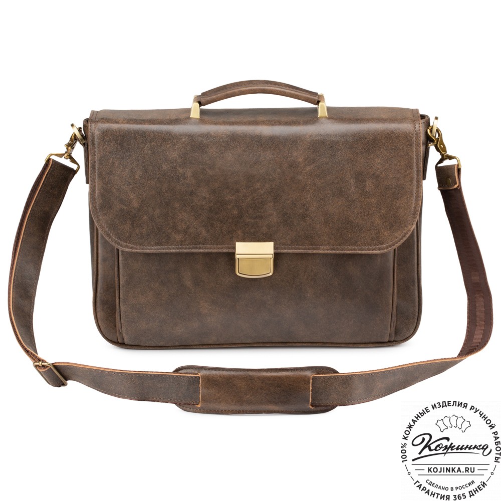 Кожаный портфель "Даниэль" (коричневая наппа)