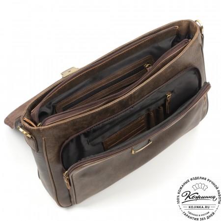 Кожаный портфель "Даниэль" (коричневая наппа)