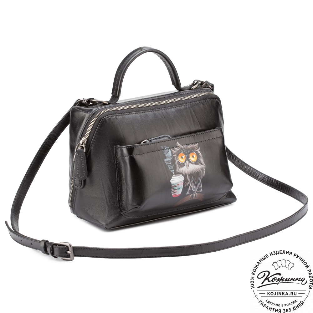 Женская кожаная сумка "Крис" "Утренняя сова"