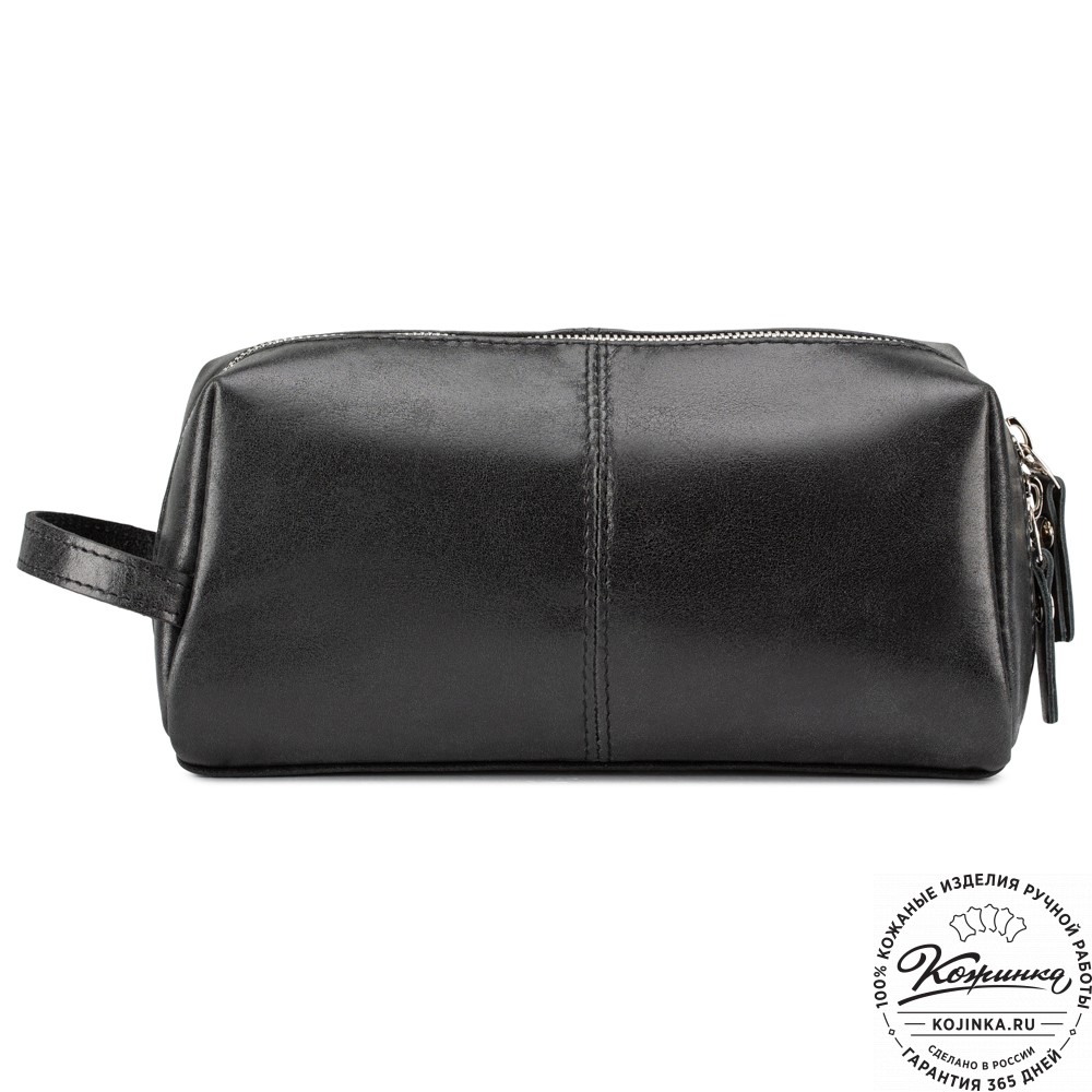Кожаный несессер "Гремлин" (чёрный)