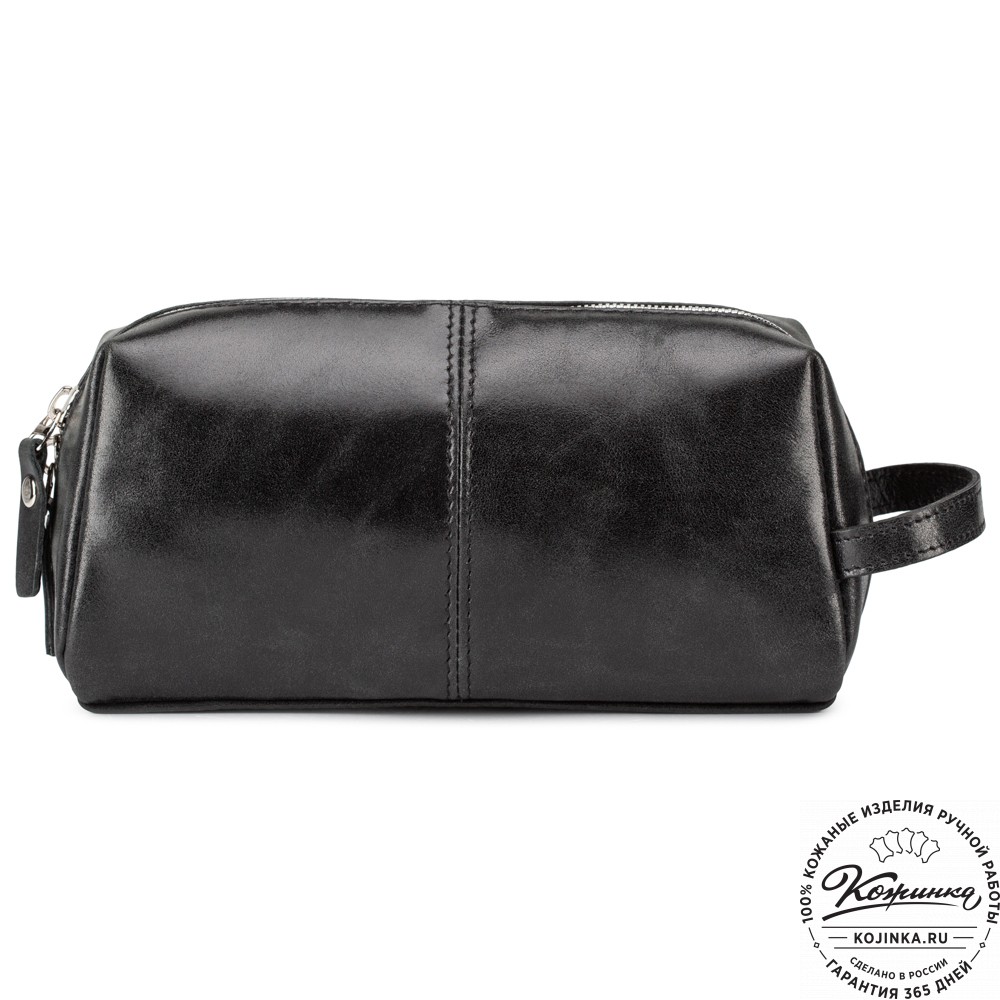Кожаный несессер "Гремлин" (чёрный)