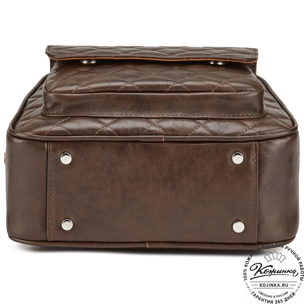 Женский кожаный рюкзак "Гермиона" (коричневый)