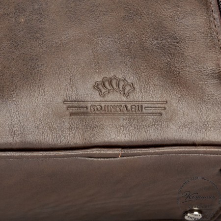 Женский кожаный рюкзак "Гермиона" (коричневый)