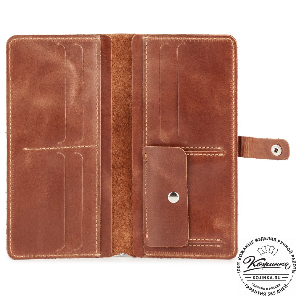 Кожаное портмоне "Турция" (коричневое)